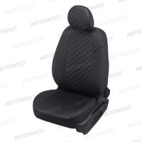 Чехлы Автопилот Экокожа Ромб на SsangYong Rexton 2002-2012 г.в.