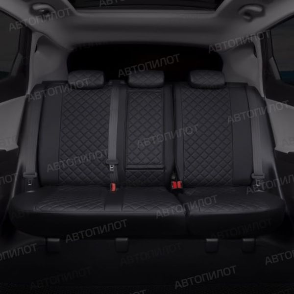 Чехлы Автопилот Экокожа Ромб на SsangYong Rexton 2002-2012 г.в.