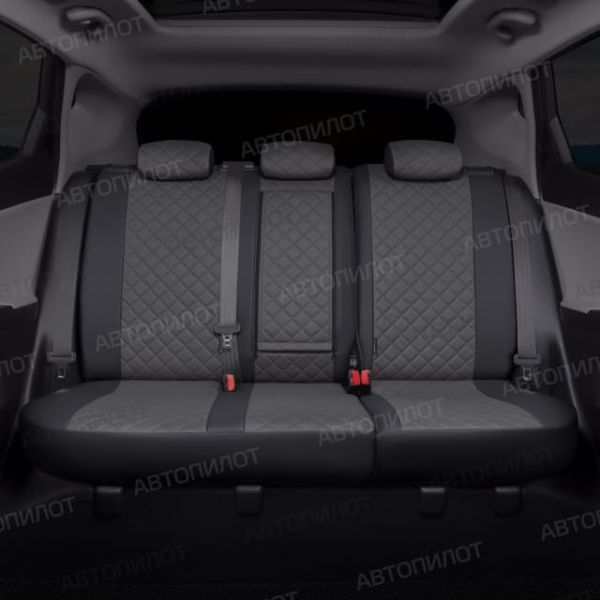 Чехлы Автопилот Экокожа Ромб на SsangYong Rexton 2002-2012 г.в.