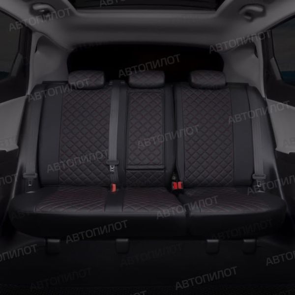 Чехлы Автопилот Экокожа Ромб на SsangYong Rexton 2002-2012 г.в.