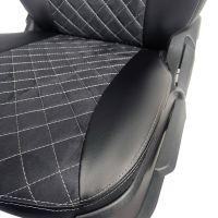 Чехлы Алькантара на Kia Ceed 2012-2018 г.в. Чехлы Алькантара на Kia Ceed 2012-2018 г.в.