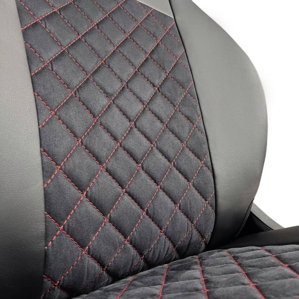 Чехлы Алькантара на Kia Ceed 2012-2018 г.в. Чехлы Алькантара на Kia Ceed 2012-2018 г.в.