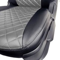 Чехлы Экокожа Ромб на Toyota Corolla 2007-2013 г.в. Чехлы Экокожа Ромб на Toyota Corolla 2007-2013 г.в.