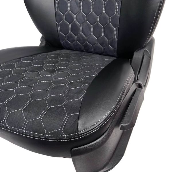 Чехлы Алькантара на Kia Ceed 2012-2018 г.в. Чехлы Алькантара на Kia Ceed 2012-2018 г.в.